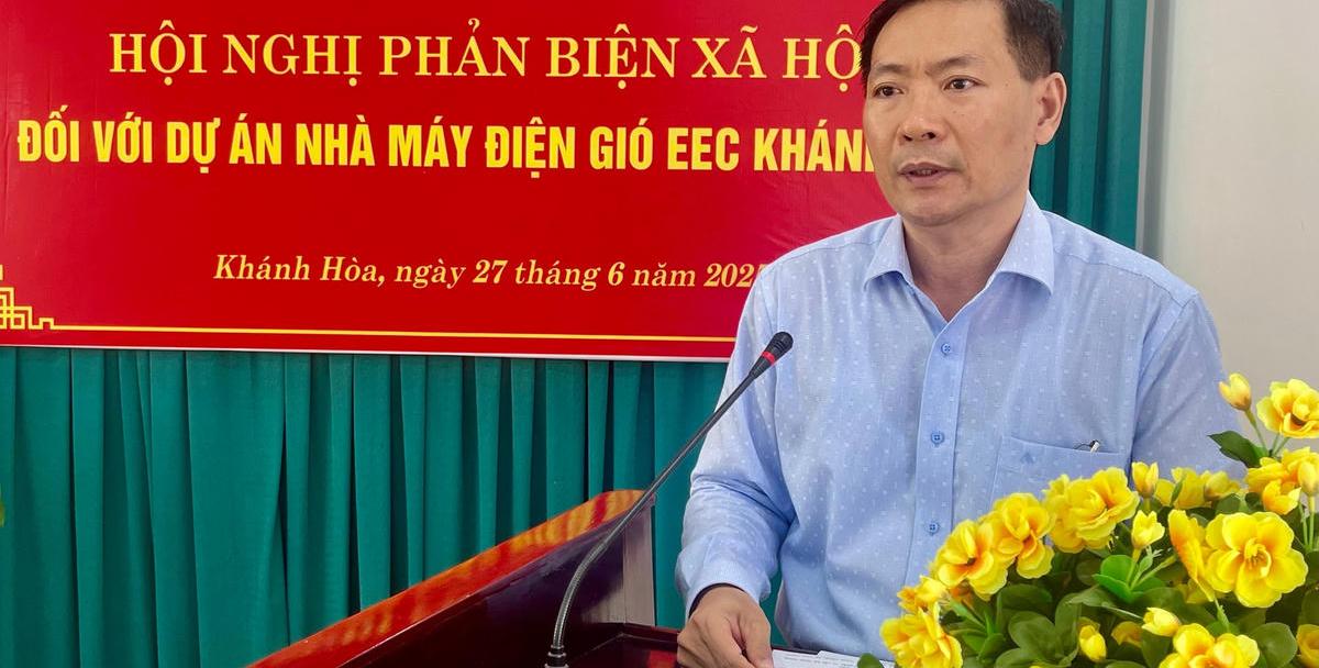 Xem xét đầu tư Dự án Nhà máy điện gió EEC Khánh Hòa với tổng mức đầu tư 3.798 tỷ đồng