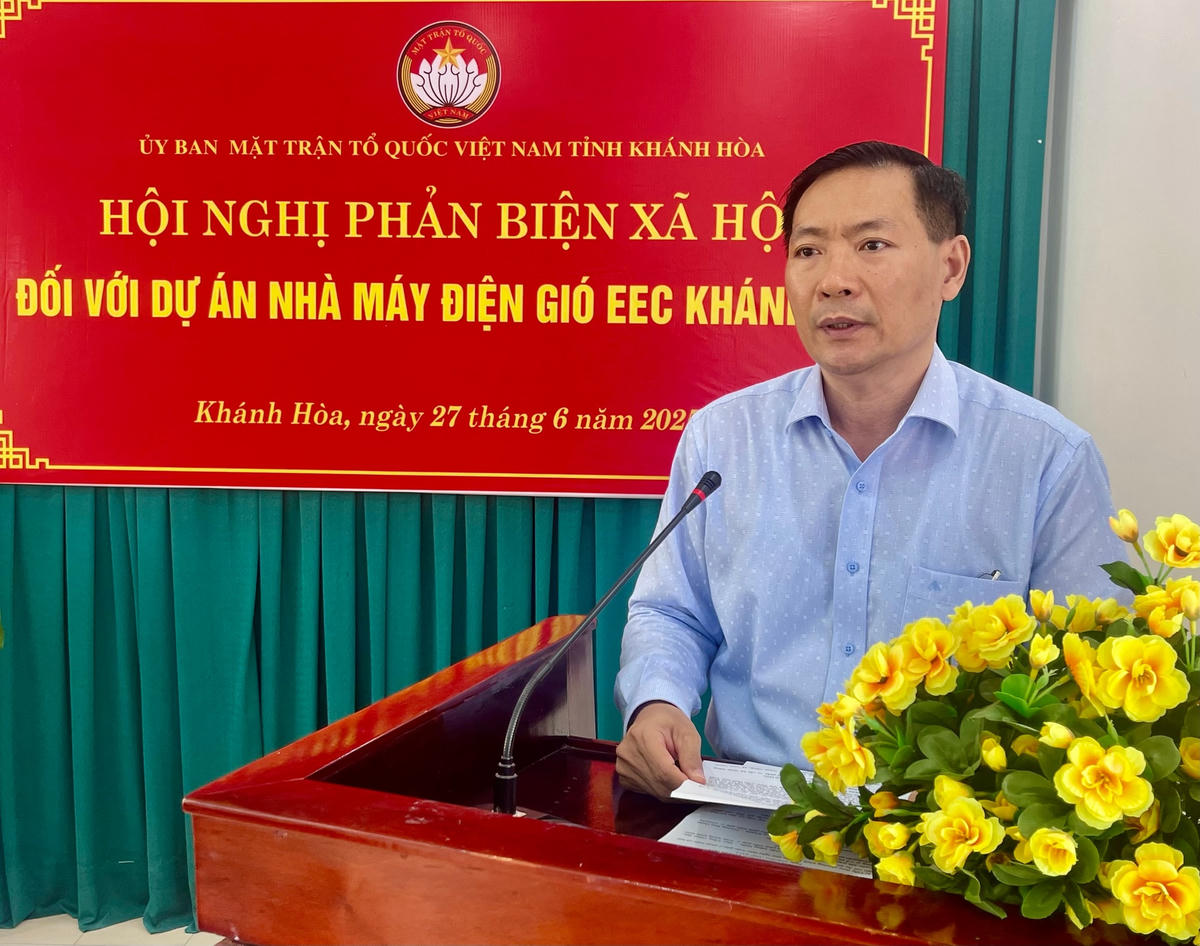 Xem xét đầu tư Dự án Nhà máy điện gió EEC Khánh Hòa với tổng mức đầu tư 3.798 tỷ đồng